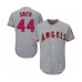 Men's Los Angeles Angels of Anaheim #44 Kevan Smith Grey Road Flex Base Authentic Collection Baseball Player Stitched Jersey