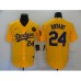 Men's Nike Los Angeles Dodgers #24 Kobe Bryant yellow Stitched Jersey