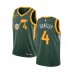 Men's Nike Utah Jazz #4 Adrian Dantley Green Swingman Jersey - Earned Edition