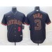 Men's Houston Astros #3 Jeremy Pena Number Lights Out Black Fashion Stitched MLB Cool Base Nike Jersey2