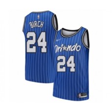 Men's Orlando Magic #24 Khem Birch Authentic Blue Hardwood Classics Basketball Stitched Jersey