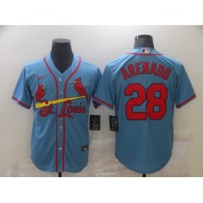 Men's St. Louis Cardinals #28 Nolan Arenado Nike Blue Alternate Official Replica Player Stitched Jersey