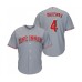 Men's Cincinnati Reds #4 Jose Iglesias Replica Grey Road Cool Base Baseball Jersey