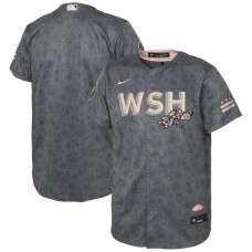 Men's Washington Nationals Blank Nike Gray 2022 City Connect Replica Player Stitched Jersey