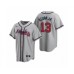 Men's Atlanta Braves #13 Ronald Acuna Jr. Nike Gray 2020 Replica Road Stitched Jersey