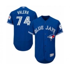 Men's Toronto Blue Jays #74 Breyvic Valera Blue Alternate Flex Base Authentic Collection Baseball Player Stitched Jersey