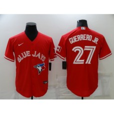 Men's Toronto Blue Jays #27 Vladimir Guerrero Jr. Red Game Alternate Baseball Stitched Jersey