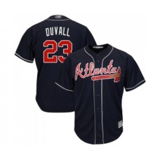 Men's Atlanta Braves #23 Adam Duvall Replica Blue Alternate Road Cool Base Baseball Jersey