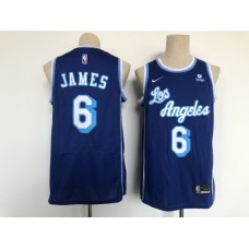 Men's Nike Los Angeles Lakers #6 LeBron James Purple Swingman Association Edition Stitched Jersey