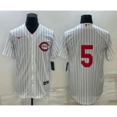 Men's Cincinnati Reds #5 Johnny Bench 2022 White Field of Dreams Stitched Baseball Jersey