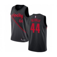 Men's Portland Trail Blazers #44 Mario Hezonja Authentic Black Basketball Jersey - 2018 19 City Edition