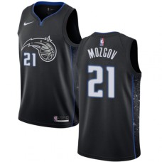 Men's Nike Orlando Magic #21 Timofey Mozgov Swingman Black NBA Jersey - City Edition