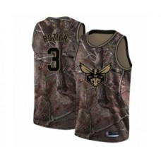 Men's Charlotte Hornets #3 Terry Rozier Swingman Camo Realtree Collection Basketball Jersey