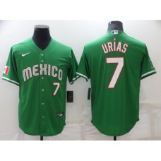 Men's Nike Los Angeles Dodgers #7 Julio Urias Green Authentic Stitched Jersey