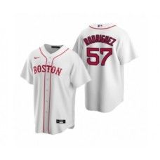 Men's Boston Red Sox #57 Eduardo Rodriguez Nike White Replica Alternate Stitched Jersey