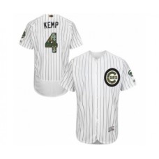 Men's Chicago Cubs #4 Tony Kemp Authentic White 2016 Memorial Day Fashion Flex Base Baseball Player Stitched Jersey