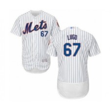 Men's New York Mets #67 Seth Lugo White Home Flex Base Authentic Collection Baseball Player Stitched Jersey