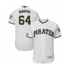 Men's Pittsburgh Pirates #64 Montana DuRapau White Alternate Authentic Collection Flex Base Baseball Player Stitched Jersey