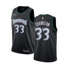 Men's Nike Minnesota Timberwolves #33 Robert Covington Swingman Black Hardwood Classics Jersey