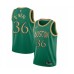 Men's Boston Celtics #36 Shaquille O'Neal Swingman Green Basketball Stitched Jersey - 2019 20 City Edition