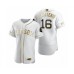 Men's Boston Red Sox #16 Andrew Benintendi Nike White Authentic Golden Edition Stitched Jersey