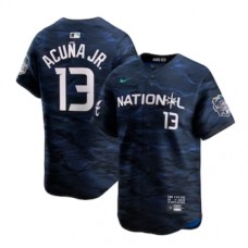 Men's National League #13 Ronald Acu?a Jr. Nike Royal 2023 MLB All-Star Game Limited Player Stitched Jersey