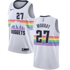 Men's Nike Denver Nuggets #27 Jamal Murray Swingman White NBA Jersey - City Edition