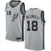 Men's Nike San Antonio Spurs #18 Marco Belinelli Swingman Silver NBA Jersey Statement Edition