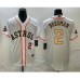 Men's Houston Astros #2 Alex Bregman Number 2023 White Gold World Serise Champions Cool Base Stitched Jerseys