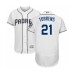 Men's San Diego Padres #21 Luis Torrens White Home Flex Base Authentic Collection Baseball Player Stitched Jersey