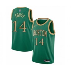 Men's Boston Celtics #14 Bob Cousy Swingman Green Basketball Stitched Jersey - 2019 20 City Edition