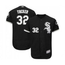 Men's Chicago White Sox #32 Preston Tucker Black Alternate Flex Base Authentic Collection Baseball Jersey