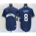 Men's Nike Chicago Cubs #8 Ian Happ Navy City Connect Cool Base Stitched Baseball Jersey