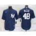 Men's New York Yankees #48 Anthony Rizzo Navy Blue Stitched Nike Cool Base Throwback Jersey