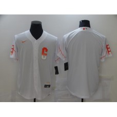 Men's San Francisco Giants Blank Nike White 2021 City Connect Replica Player Stitched Jersey