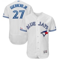 Toronto Blue Jays #27 Vladimir Guerrero Jr. Majestic Flex Base Player - Jersey White