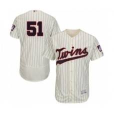 Men's Minnesota Twins #51 Brusdar Graterol Authentic Cream Alternate Flex Base Authentic Collection Baseball Player Stitched Jersey