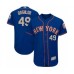 Men's New York Mets #49 Tyler Bashlor Royal Gray Alternate Flex Base Authentic Collection Baseball Player Stitched Jersey