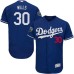 Men's Majestic Los Angeles Dodgers #30 Maury Wills Royal Blue Flexbase Authentic Collection 2018 World Series MLB Jersey