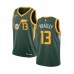 Men's Nike Utah Jazz #13 Tony Bradley Green Swingman Jersey - Earned Edition