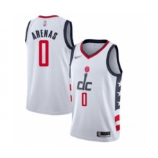 Men's Washington Wizards #0 Gilbert Arenas Swingman White Basketball Stitched Jersey - 2019 20 City Edition