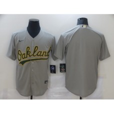 Men's Oakland Athletics Blank Gray Nike Stitched Jersey