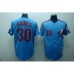 Mitchell and Ness Expos #30 Tim Raines Stitched Blue Throwback Baseball Jersey