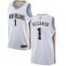 Nike New Orleans Pelicans #1 Zion Williamson White NBA Swingman Association Edition Jersey