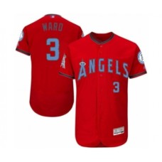 Men's Los Angeles Angels of Anaheim #3 Taylor Ward Authentic Red 2016 Father's Day Fashion Flex Base Baseball Player Stitched Jersey