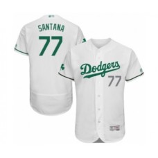 Men's Los Angeles Dodgers #77 Dennis Santana White Celtic Flexbase Authentic Collection Baseball Player Stitched Jersey