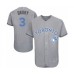 Men's Toronto Blue Jays #3 Brandon Drury Authentic Gray 2016 Father's Day Fashion Flex Base Baseball Player Stitched Jersey