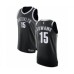 Men's Brooklyn Nets #15 Timothe Luwawu Authentic Black Basketball Stitched Jersey - Icon Edition