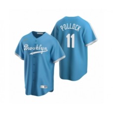 Men's Mlb Los Angeles Dodgers #11 A.J. Pollock Nike Light Blue Cooperstown Collection Alternate Stitched Jersey