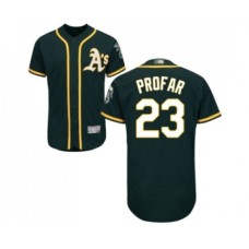 Men's Oakland Athletics #23 Jurickson Profar Green Alternate Flex Base Authentic Collection Baseball Jersey